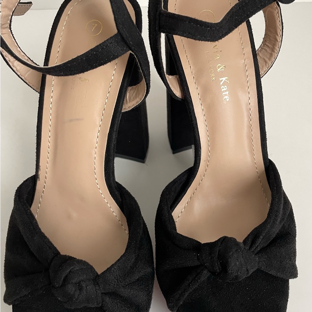 BLACK HEEL SANDALS SIZE
7. - Picture 7 of 12